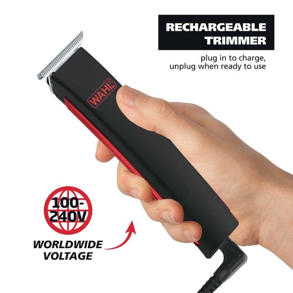 Wahl Edge Pro Lithium-Ion Cordless Beard Trimmer with T-Blade17 pc Grooming Kit for Men   9895 - Image 7