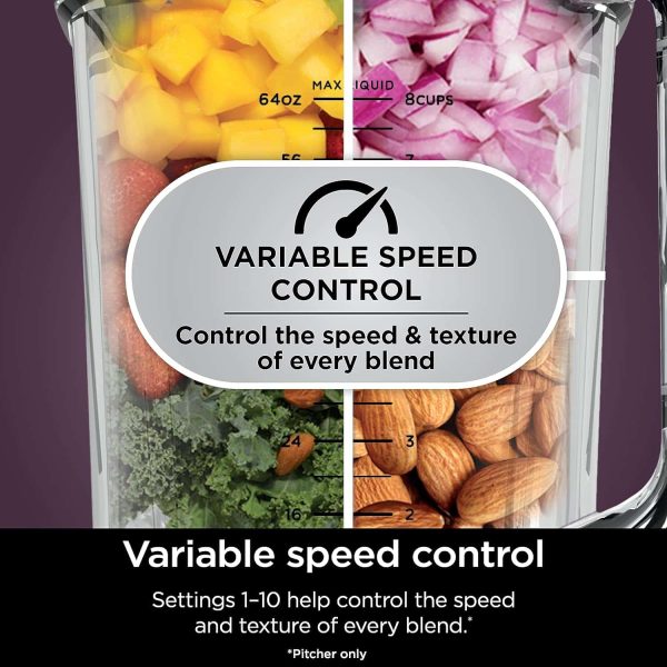 TB401 Detect Kitchen System Power Blender + Processor Pro, BlendSense Technology, Blender, Chopping   Smoothies, Black - Image 5