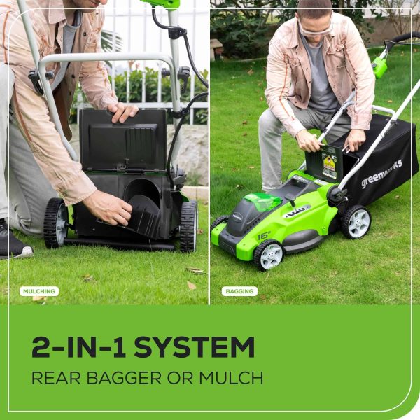 40V 16  Cordless (Push) Lawn Mower (75+ Compatible Tools), 4.0Ah Battery and Charger Included - Image 7