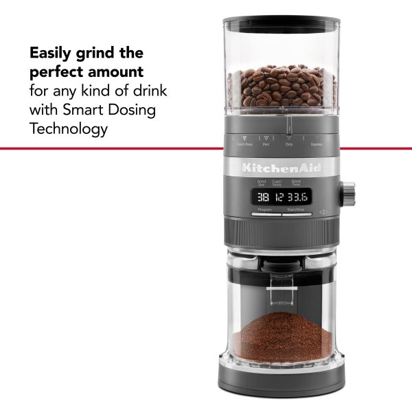 KCG8433DG Burr Coffee Grinder   Matte Charcoal Grey, 10 Oz - Image 7