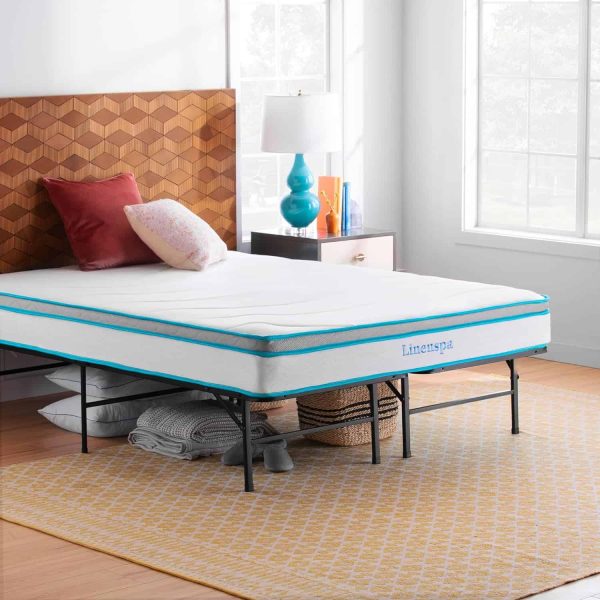 Linenspa 8 Inch Memory Foam and Spring Hybrid Mattress   Full Size - Image 3