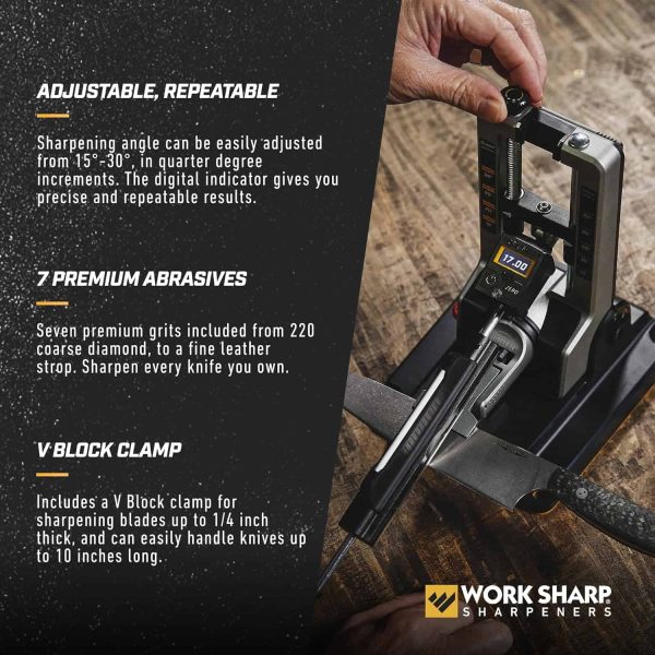 Work Sharp Professional Knife Sharpener   Exact Angles, Razor Sharp Results - Image 4
