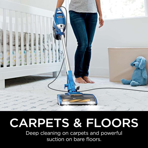 HV343AMZ Rocket Corded Stick Vacuum, Crevice Upholstery Tools, Blue/Silver - Image 2