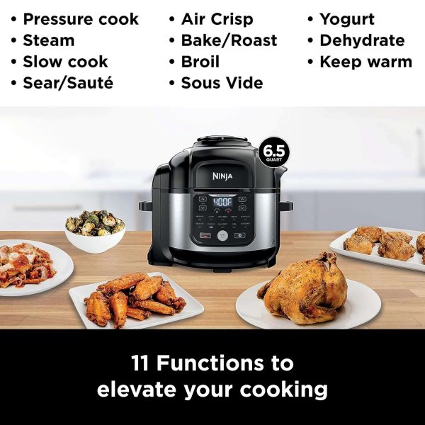 Foodi 11-in-1 6.5-qt Pro Pressure Cooker + Air Fryer With Stainless Finish - Image 6