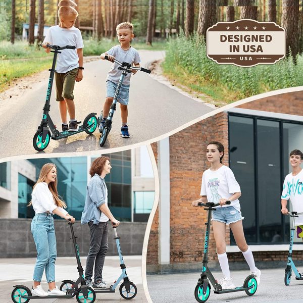 WAYPLUS Kick Scooter for Ages 6+,Kid, Teens   Adults. Max Load 240 LBS. Foldable, Lightweight - Image 4