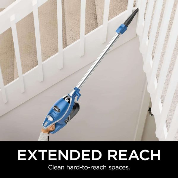 HV343AMZ Rocket Corded Stick Vacuum, Crevice Upholstery Tools, Blue/Silver - Image 4