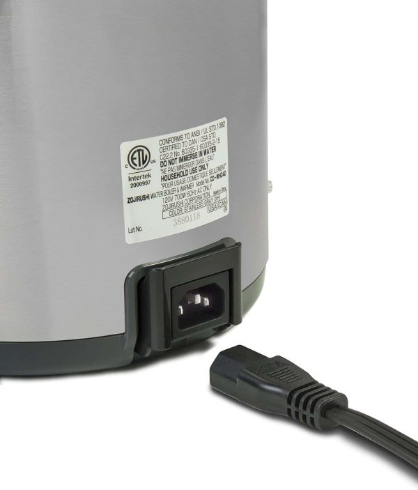 Zojirushi CD-WHC40XH Micom Water Boiler   Warmer, 135 oz, Stainless Gray - Image 7