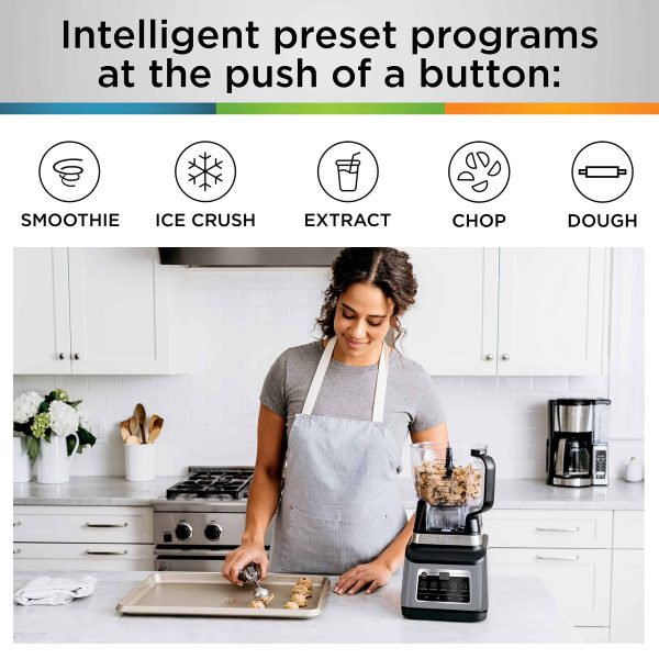 BN801: Powerful Kitchen System for Smoothies, Dough   More (Grey) - Image 3