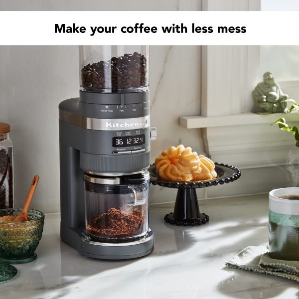 KCG8433DG Burr Coffee Grinder   Matte Charcoal Grey, 10 Oz - Image 2