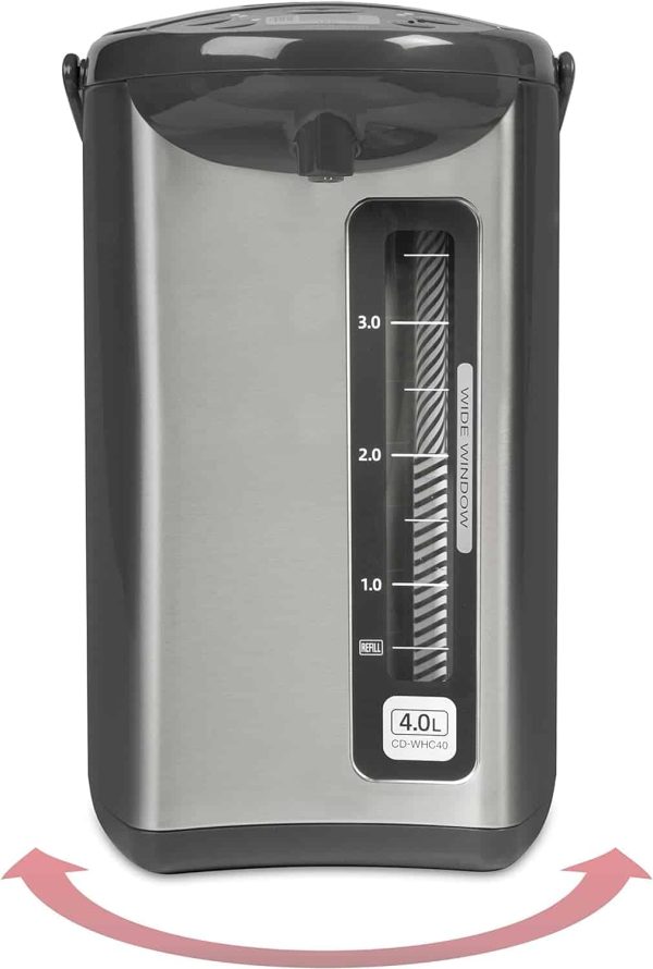 Zojirushi CD-WHC40XH Micom Water Boiler   Warmer, 135 oz, Stainless Gray - Image 3