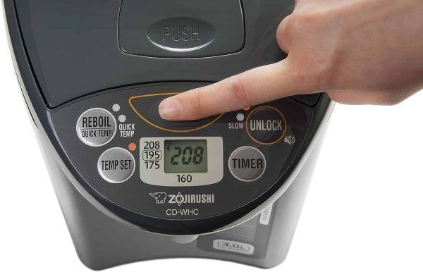 Zojirushi CD-WHC40XH Micom Water Boiler   Warmer, 135 oz, Stainless Gray - Image 4