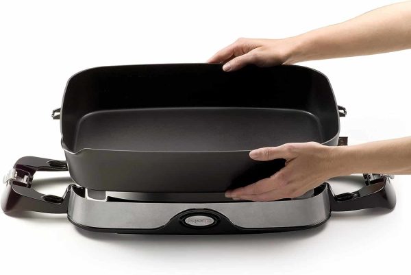 06857 16-inch Electric Foldaway Skillet, Black - Image 3
