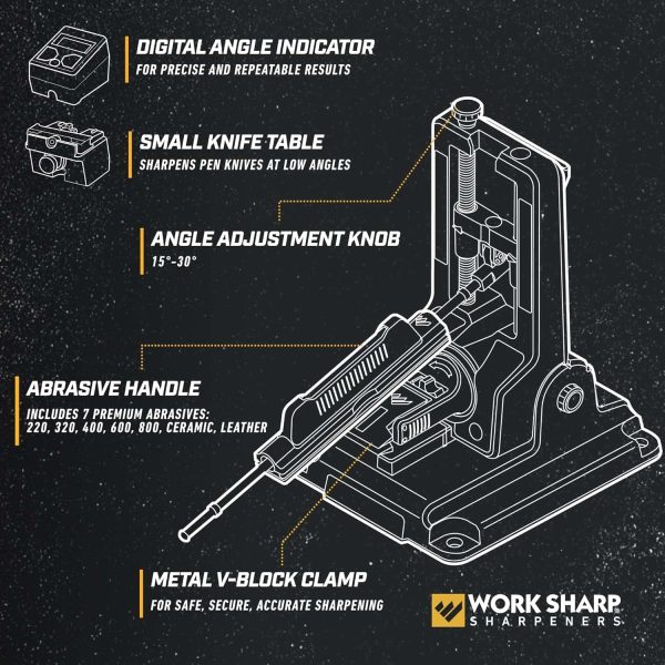 Work Sharp Professional Knife Sharpener   Exact Angles, Razor Sharp Results - Image 3