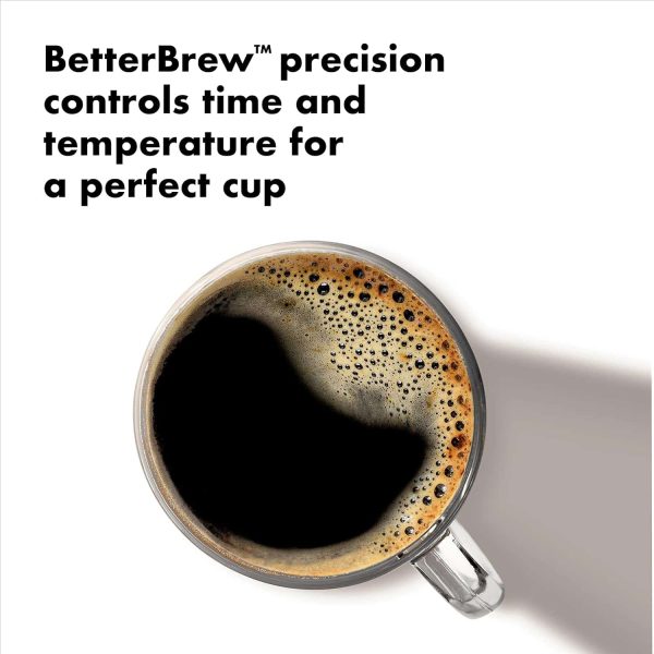 OXO Brew 9 Cup Stainless Steel Coffee Maker, Silver, Black - Image 5