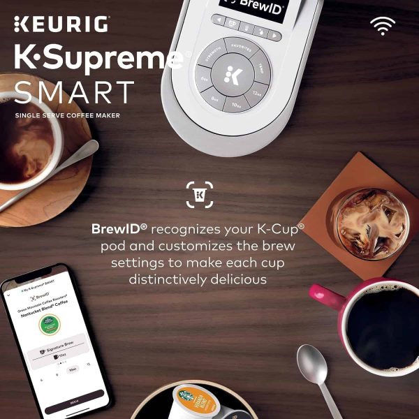 K-Supreme SMART Coffee Maker, MultiStream Technology, Brews 6-12oz Cup Sizes, White - Image 5