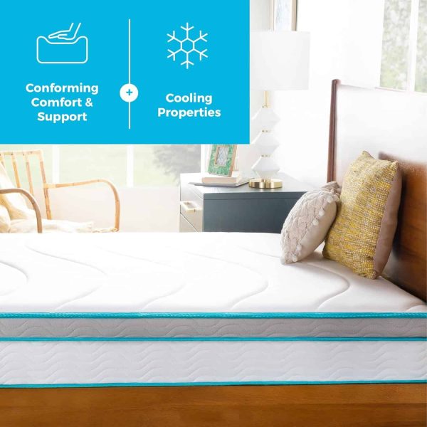 Linenspa 8 Inch Memory Foam and Spring Hybrid Mattress   Full Size - Image 6
