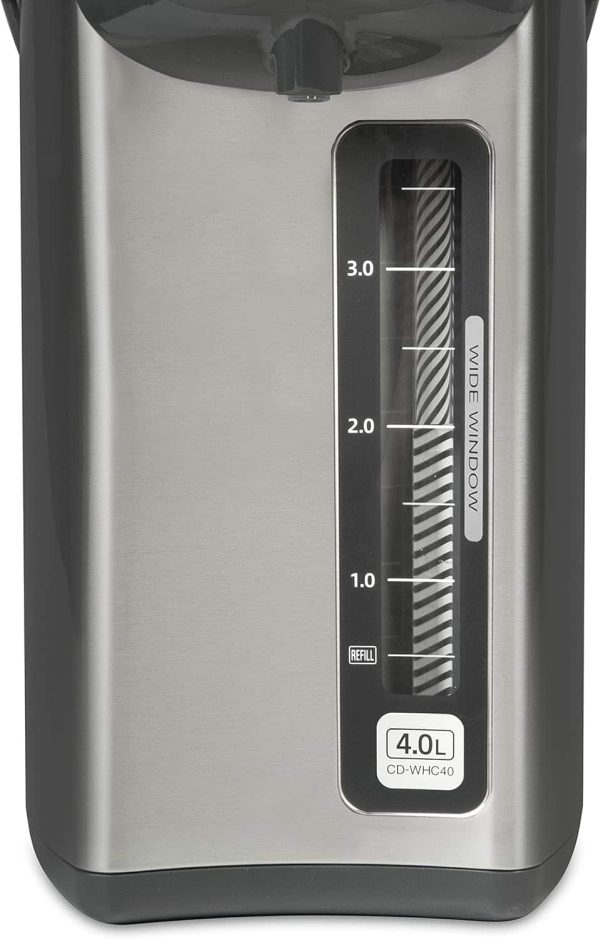 Zojirushi CD-WHC40XH Micom Water Boiler   Warmer, 135 oz, Stainless Gray - Image 2