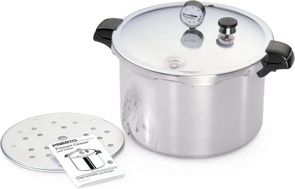 01755 16-Quart Aluminum canner Pressure Cooker, One Size, Silver - Image 3