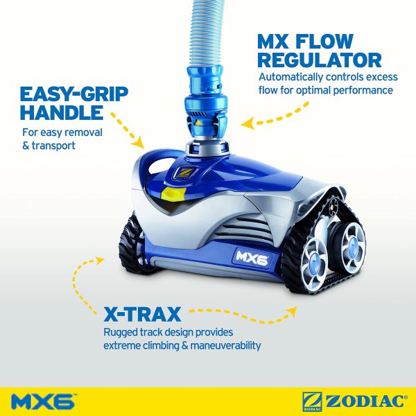 Zodiac MX6 Automatic Suction-Side Pool Cleaner Vacuum for In-ground Pools - Image 4
