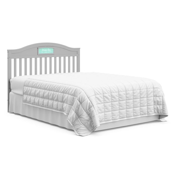 Story 5-in-1 Convertible Baby Crib with Drawer, Pebble Gray - Image 14
