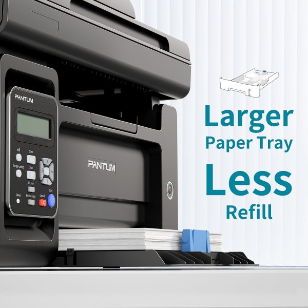 PANTUM M6552NW All-in-One Wireless Monochrome Laser Printer, Copier, Scanner with 35-Sheet ADF, Black and White, Mobile Printing - Image 7