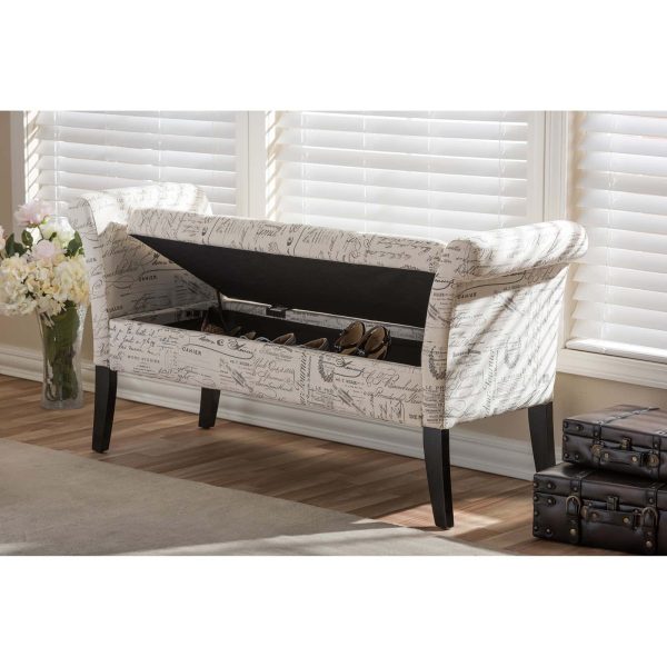 Baxton Studio Avignon Storage Ottoman Bench - Image 5
