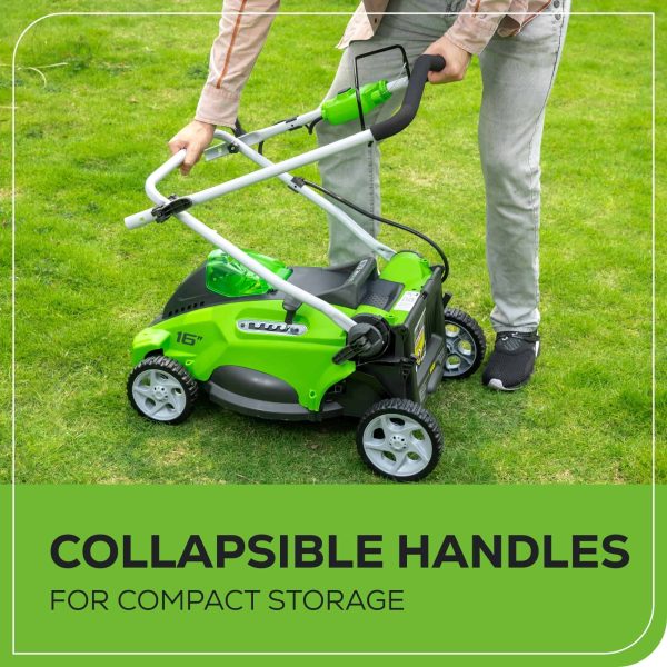 40V 16  Cordless (Push) Lawn Mower (75+ Compatible Tools), 4.0Ah Battery and Charger Included - Image 6