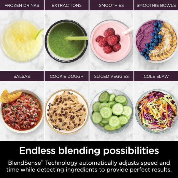 TB401 Detect Kitchen System Power Blender + Processor Pro, BlendSense Technology, Blender, Chopping   Smoothies, Black - Image 16