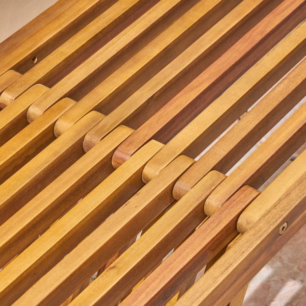 Christopher Knight Home Esme Outdoor Acacia Wood Bench, Teak Finish - Image 3