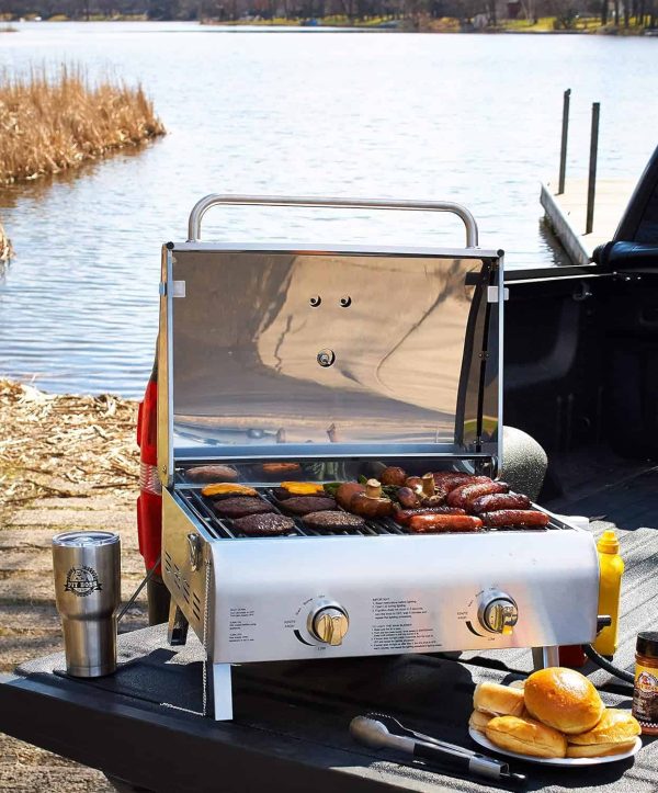 Grills 75275 Stainless Steel Two-Burner Portable Grill - Image 9