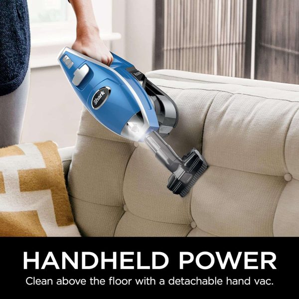 HV343AMZ Rocket Corded Stick Vacuum, Crevice Upholstery Tools, Blue/Silver - Image 3