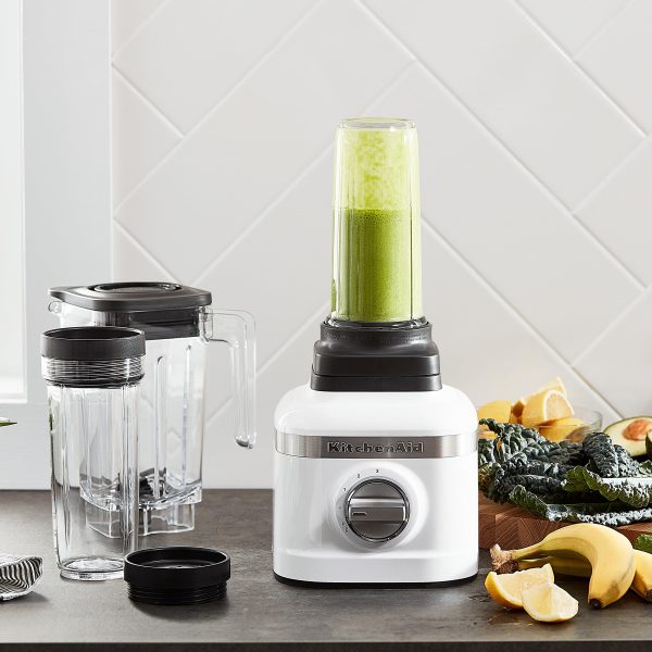 KSB1332Y K150 3 Speed Ice Crushing Blender with 2 Personal Blender Jars   White, 48 oz - Image 3