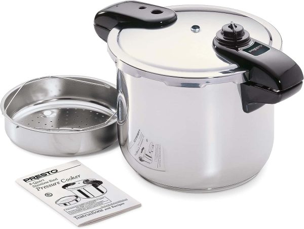 01370 8-Quart Stainless Steel Pressure Cooker - Image 4