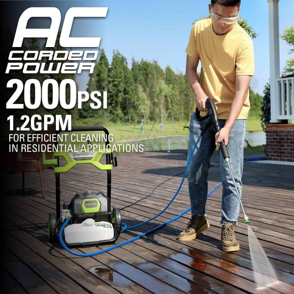 2000 PSI 1.2 GPM Pressure Washer (Open Frame GPW2003) GPW2003 - Image 9