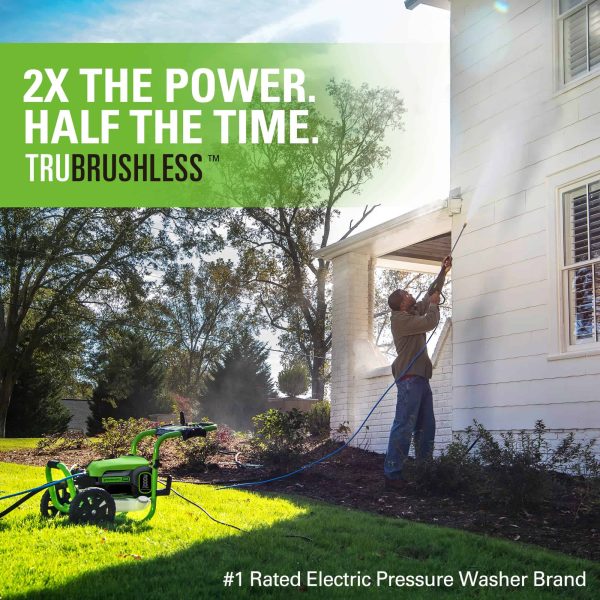 3000 PSI (1.1 GPM) TruBrushless Electric Pressure Washer (PWMA Certified) - Image 5