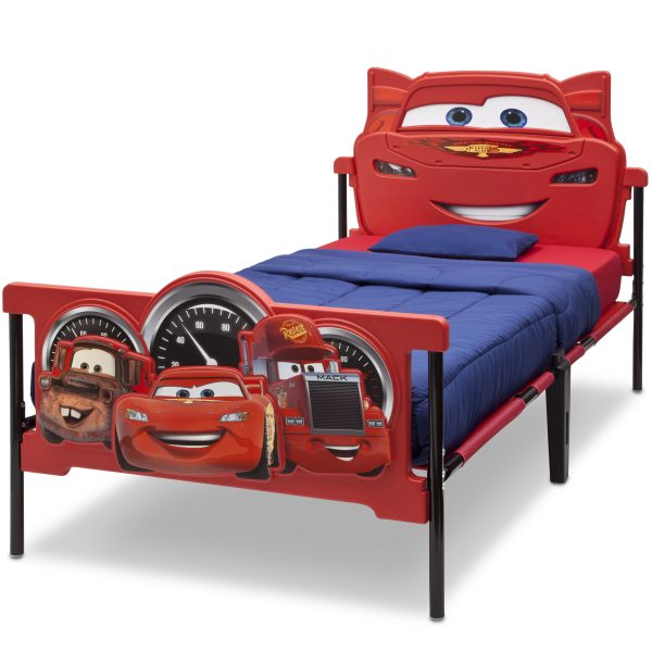 /Pixar Cars Plastic 3D-Footboard Twin Bed by - Image 5