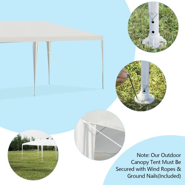 10 x20  Canopy Tent Heavy Duty Wedding Party Tent 6 Sidewalls W/Carry Bag - Image 10