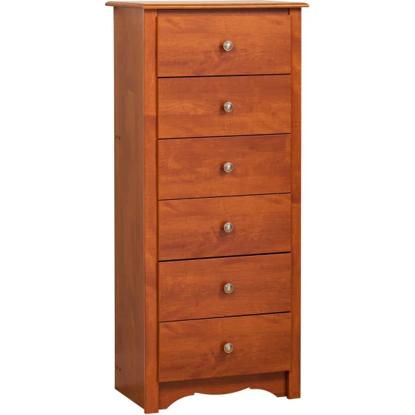 Rta Storage   Furniture Monterey Tall 6 Drawer Chest, Cherry - Image 2