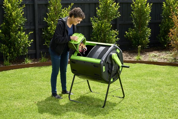 Maze 48 Gallon Outdoor Compost Bin Tumbler for Food Waste, Outdoor Compost Bin for Kitchen Garden - Image 3