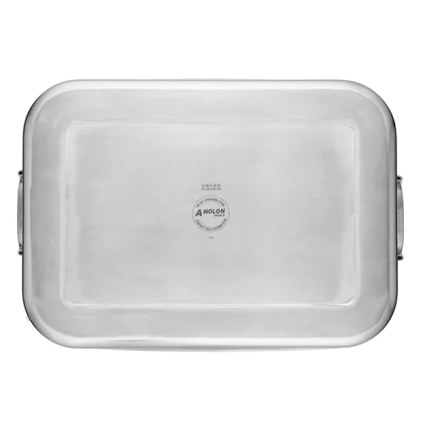 30834 Triply Clad Stainless Steel Roaster / Roasting Pan with Rack   17 Inch x 12.5 Inch, Silver - Image 6