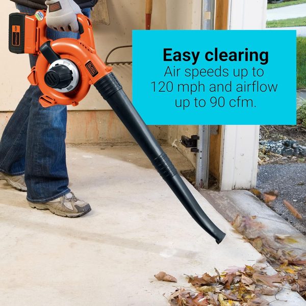 40V MAX Cordless Blower, Hard Surface Sweeper, Variable Speed Up To 120 MPH, Tool Only (LSW36B) - Image 5