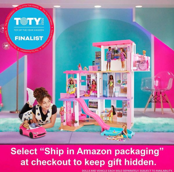 Barbie DreamHouse, Doll House Playset with 75+ Furniture   Accessories, 10 Play Areas, Lights   Sounds, Wheelchair-Accessible Elevator - Image 2