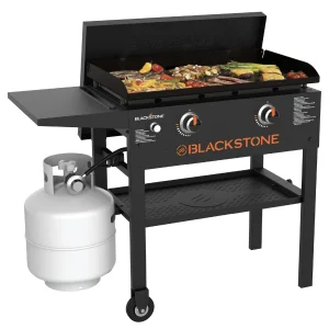 Original 2-Burner 28  Propane Omnivore Griddle with Hard Cover