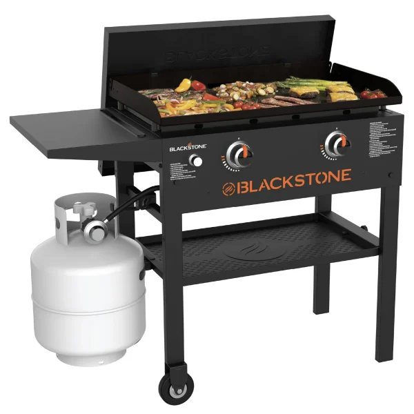 Original 2-Burner 28  Propane Omnivore Griddle with Hard Cover