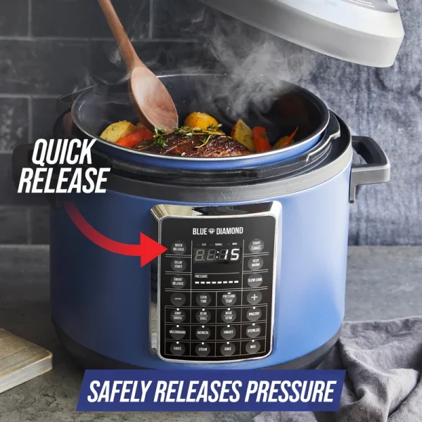 CC004430-001 6QT Ceramic Nonstick 16-in-1 Pressure Cooker, Slow Cooker and More - Image 6