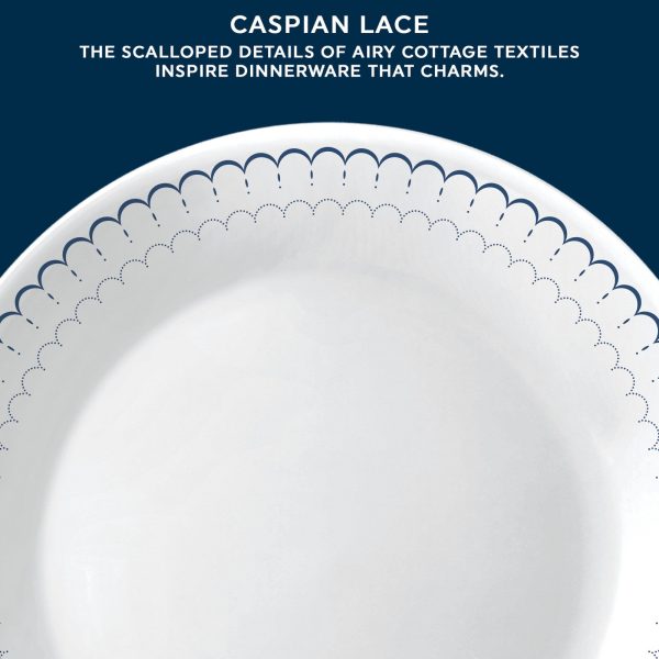 Corelle? Caspian Lace 66-piece Dinnerware Set, Service for 12 - Image 3