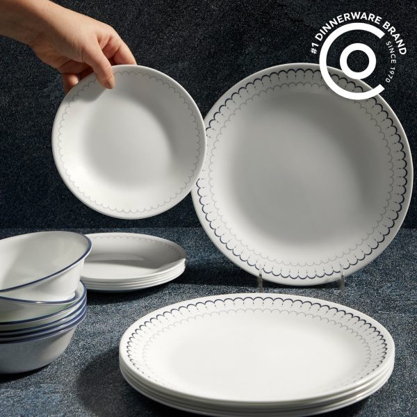 Corelle? Caspian Lace 66-piece Dinnerware Set, Service for 12 - Image 2