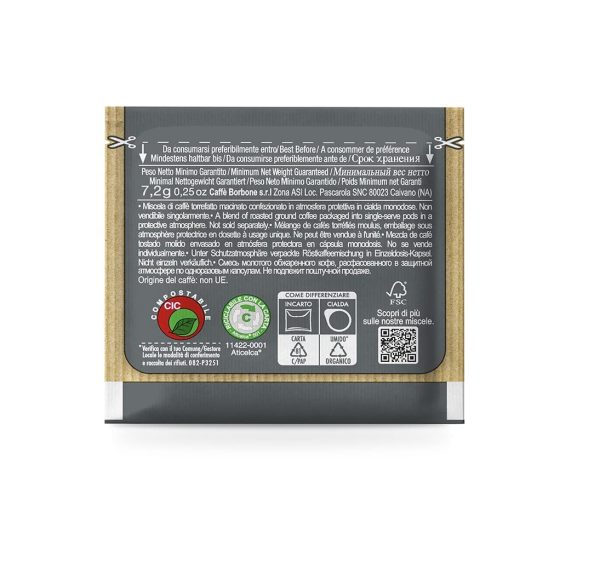 Caffe Borbone 150 Single Served Espresso Coffee Pods, Black Blend with Intensed and Marked Flavour, Roasted and Freshly Packaged in Italy ( Miscela Nera, Intensed and Marked Flavour) - Image 3