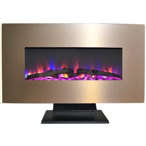 36-in W Bronze Fan-forced Electric Fireplace (CAM36WMEF-2BR)