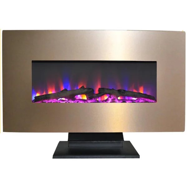 36-in W Bronze Fan-forced Electric Fireplace (CAM36WMEF-2BR)